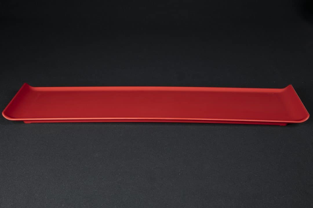 Canapé Tray, Red 22" x 6"