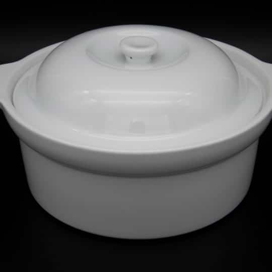 Oblong White china serving dish - Catering equipment hire